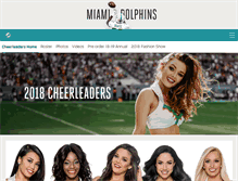 Tablet Screenshot of dolphinscheerleaders.com